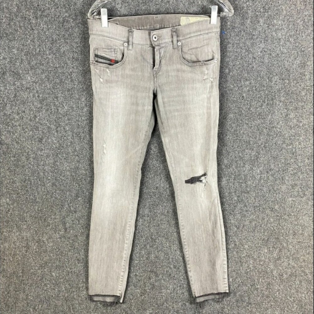 Diesel Jeans Women's Size 26 Grupee Ankle Denim Super‎ Slim Skinny Low Waist